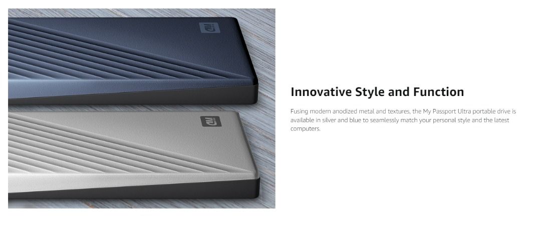 (FREE DELIVERY) Western Digital WD My Passport Ultra USB C Mac And Universal 1TB 2TB 4TB 5TB 6TB Portable External Hard Disk Drive HDD Harddisk (Category: Hard Disks & Thumbdrives) located in Singapore. Submitted by squaredealssingapore (Listing ID 1134394967, Image 2). Description: WD My Passport Ultra (Universal/Mac) Colors: Blue, Silver, Gold Payment by Paynow/Paylah/Cash 1TB - $169 2TB - $195 4TB - $279 5TB - $305 6TB - $369 Warranty: 3 Years