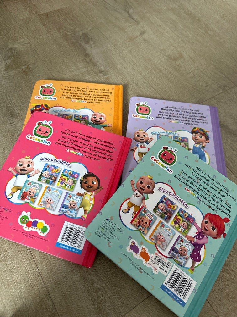 4 Cocomelon book series (Category: Children's Books) located in Singapore. Submitted by cpjjj (Listing ID 1333543862, Image 3). Description: well used and well maintained books all 4 for $25.