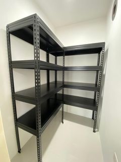 Boltless Bombshelter Rack, Storeroom Rack, Shelving Units Rack,  Boltless Rack, Metal,  Wood Deck, Storage Rack, Office Rack, L Shape, Bto Rack, Single Unit, Cabinet, Shelf, Heavy duty Rack, Home Rack, Household shelter rack, Utility room, Display rack
