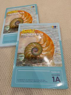 $10 each. Like Brand New. Think Mathematics Secondary 1 Textbook 1A &1B