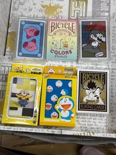 Poker cards (Kirby, Doraemon, super Mario)