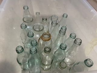Small flower glass bottles