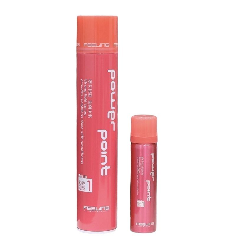 Feeling Hairspray 400ML and 80ML Stronghold Wedding (Category: Hair) located in Singapore. Submitted by jus_clicked85 (Listing ID 1341550965, Image 7). Description: 1️⃣80ML ( Travel Size ) 2️⃣400ML Big Bottle ⭐️Higher Recommend⭐️ 80ML $10 400ML $20 • Extra strong hold and long-lasting effects • Comb it as you like without leaving any white spots Strength: 4 (Medium-High) | Shine: 1 (Low) | Washability: 5 (High) Selling points: 1. Lightweight hair