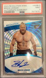 Brock Lesnar WWE PSA certified autograph signed card