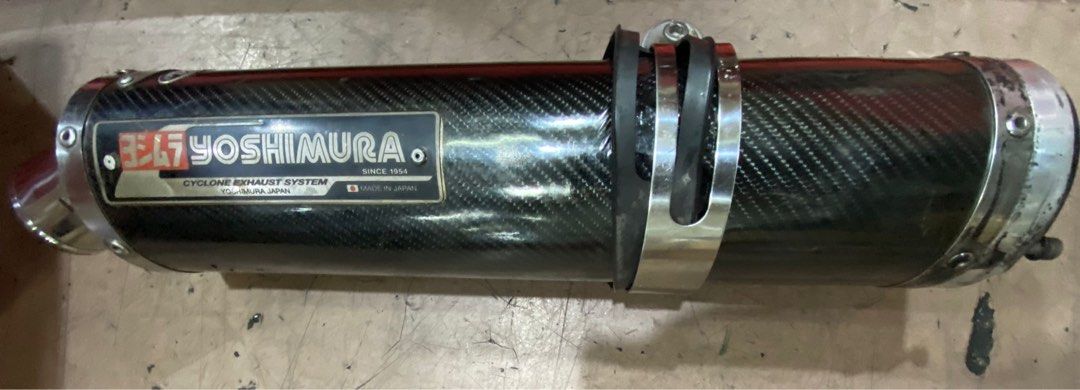 YOSHIMURA SUPER 4 EXHAUSTS USED (Category: Motorcycle Accessories) located in Singapore. Submitted by sgmotorcycleparts (Listing ID 1339903819, Image 2). Description: YOSHIMURA SUPER 4 EXHAUSTS USED *No paperwork for exhausts, selling pipe as pictures attached *For exhaust certifications - Honda CB400 VTEC 1, 2, 3, please contact Hodaka Motoworld to check..