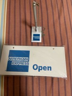 American Express door signage