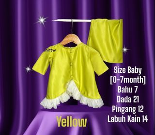 BAJU RAYA 2024 FOR 0-7MONTHS BABY GIRL
