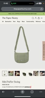 The Paper Bunny Mini Puffer Swing in Fern