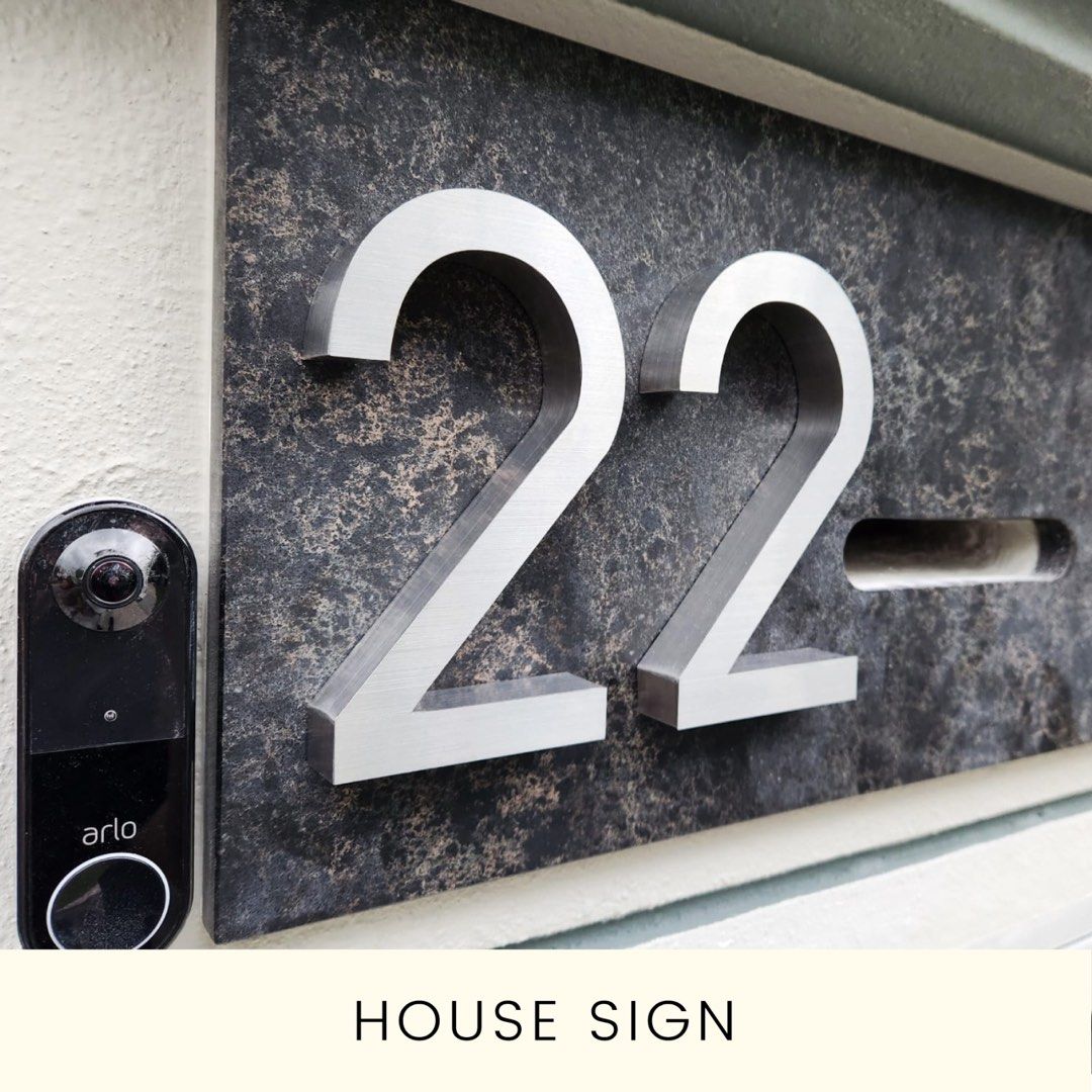 House Signage (Category: Other Home Decor) located in Singapore. Submitted by hardwareproduct (Listing ID 1294154539, Image 1). Description: Signage #House #Shop # Studio #Workshop Customisation Chat 💬 to find out more .