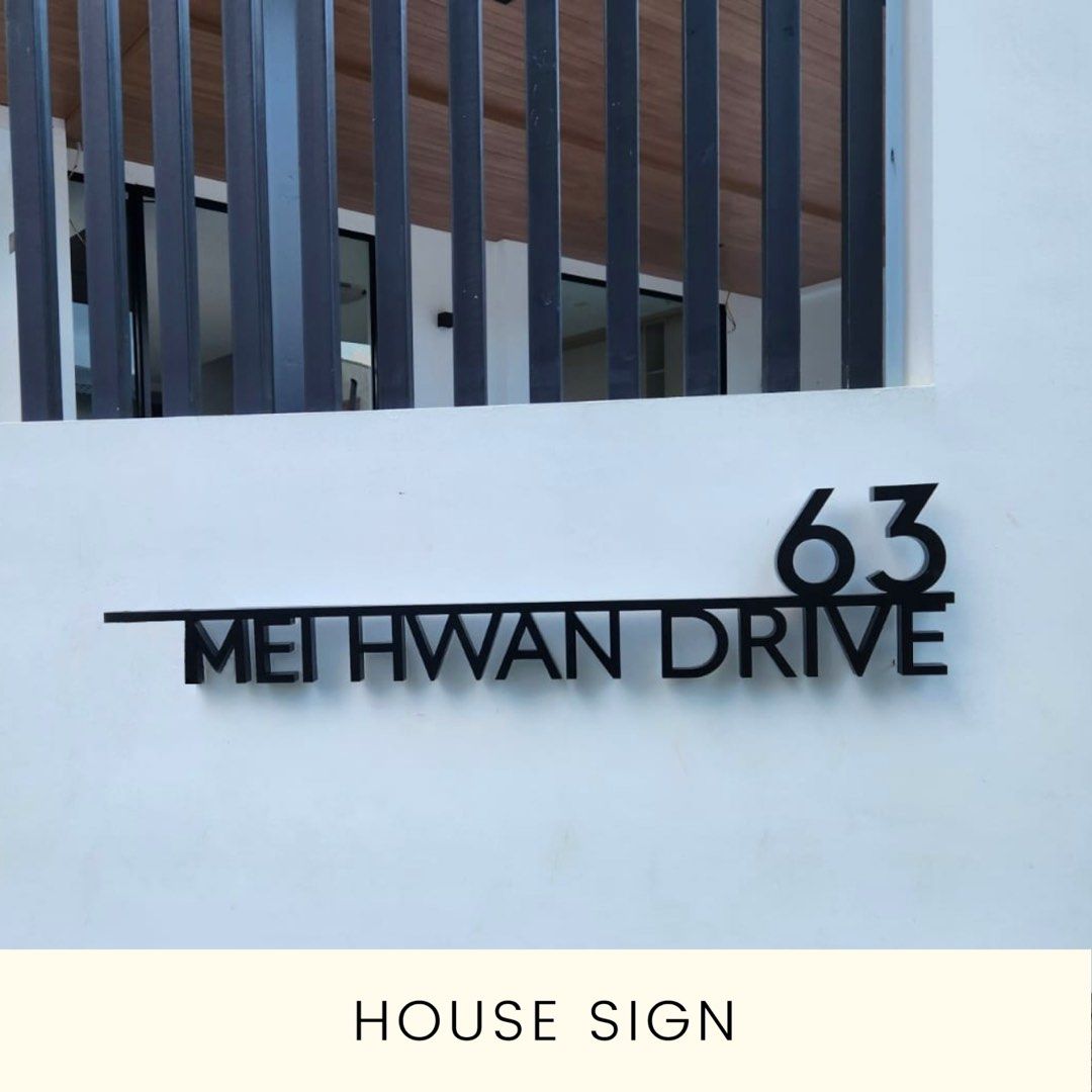House Signage (Category: Other Home Decor) located in Singapore. Submitted by hardwareproduct (Listing ID 1294154539, Image 4). Description: Signage #House #Shop # Studio #Workshop Customisation Chat 💬 to find out more .