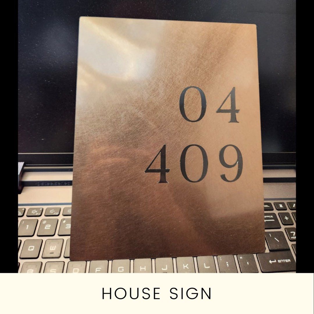 House Signage (Category: Other Home Decor) located in Singapore. Submitted by hardwareproduct (Listing ID 1294154539, Image 2). Description: Signage #House #Shop # Studio #Workshop Customisation Chat 💬 to find out more .