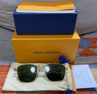 <🔥 SALE> LOUIS VUITTON Metal Square Sunglasses (Mens)