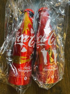 Cocacola aluminium bottle Singapore SG50