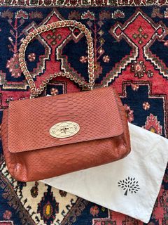 Mulberry Lily Snake Skin Bag