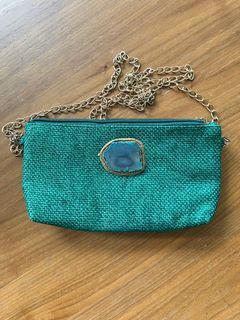 Sling Bag with gold chain strap