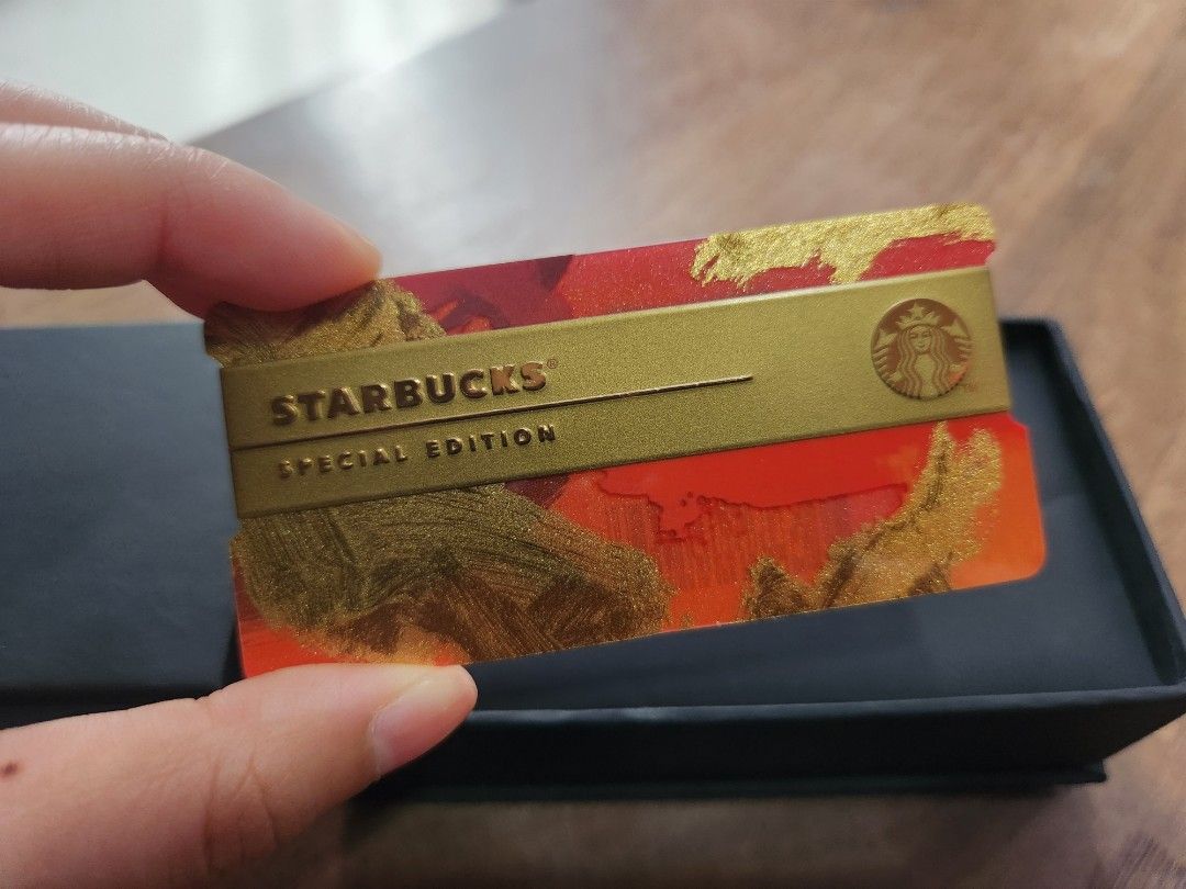 2017 Malaysia Starbucks Limited Rare Dragon Gold Red Card (Category: Vintage Collectibles) located in Singapore. Submitted by starbucksempire (Listing ID 1303717527, Image 3). Description: *New *Last piece *Chat to buy *Card Expired, only for collection *Meet up available at Layar, Serangoon, Hougang, Seng Kang, Tampines West & Paya Lebar mrt.