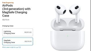 AirPods (3rd generation) with MagSafe Charging Case