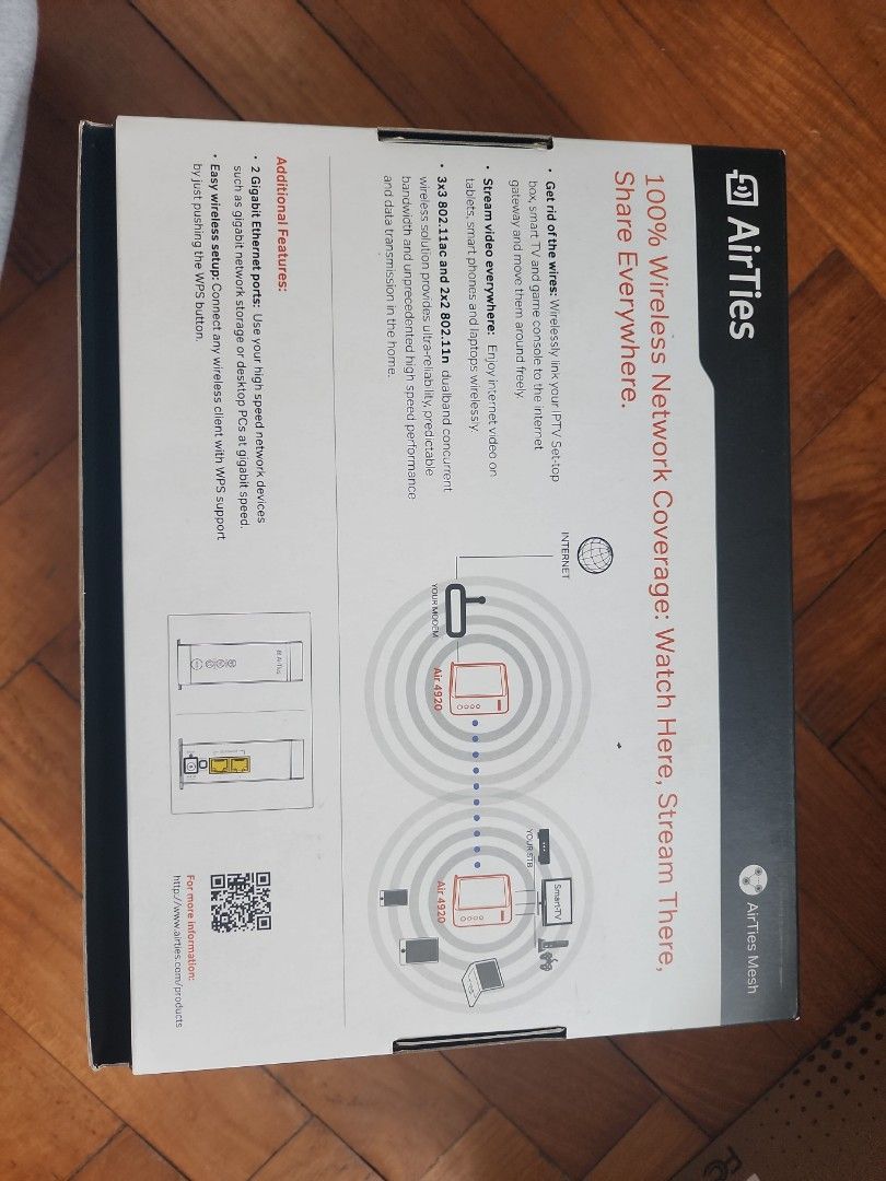Wireless ac, airties, asked, singtel, ASUS,d link (Category: Networking) located in Singapore. Submitted by ernietdot (Listing ID 1304116111, Image 7). Description: singtel wireless ac2600, Asus rt-ac86u, askey new ap5100w, airties 4920 1600 mpbs and air4930 2500mpbs all for 300 free delivery while stock last and come with 7 day warranty by me.