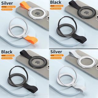 360 Degree Rotation Finger Ring Phone Grip - Silicone Lanyard Phone Stand For Magsafe - Magnet Removable Phone Holder Kickstand