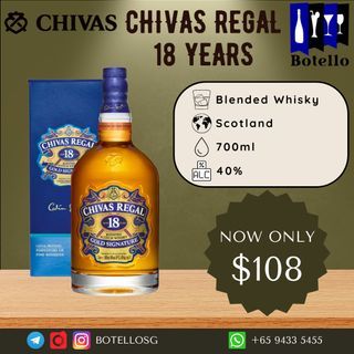 Chivas 18 with Gift Box / 700ml / Same Day Alcohol Delivery / Wholesale