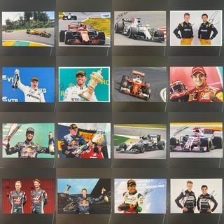 [Signed/Autographed Memorabilia] Lewis Hamilton, Max Verstappen, Sebastian Vettel, Nico Rosberg, Felipe Massa, Sergio Perez, Daniel Ricciardo Formula 1 F1 Signed/Autographed Drivers S8R (8”x12”) Photos