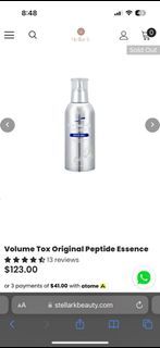 VEB - Volume Tox Original Peptide Essence - 100ml