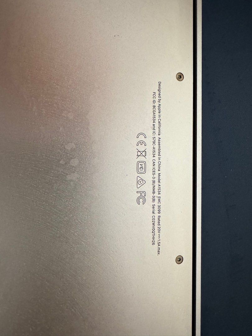 Macbook 12 inch (Category: Laptops & Notebooks) located in Singapore. Submitted by percuzz (Listing ID 1308844883, Image 3). Description: 2017/18 Mint condition Gold Macbook 12 inch. Well maintained. Priced is fixed to go. But not desperate to sell. Ideal for light use and travel. Comes with charger. Strictly self collect. And pls take time to read . No time for unreasonable offers and questions. Pls think twice before anyhow offering. Lowballers