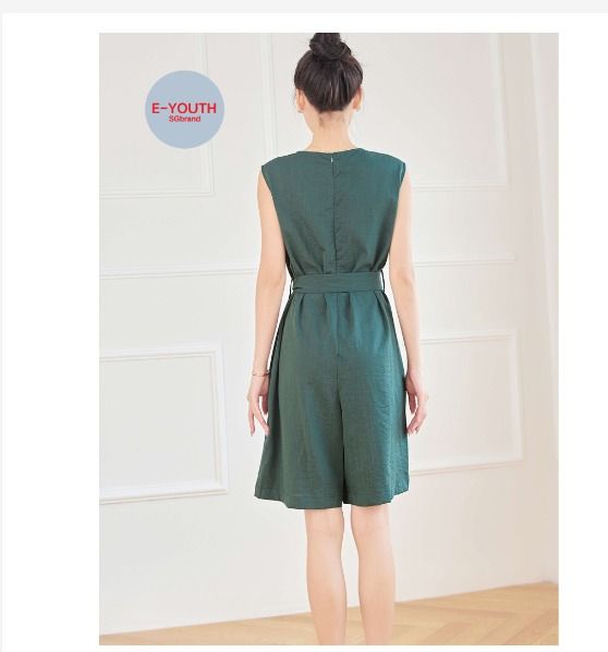Eyouth 1748 Women Sleeveless jumpsuits romper suspenders loose fit Pockets belted cotton linen Jumpsuit AG1277 (Category: Dresses) located in Singapore. Submitted by adorablegifts (Listing ID 1309826607, Image 2). Description: Product Description Rompers: 1748 Materials: Cotton linen Size: M/L/XL ------------------------ Size in "cm" M: Bust 94cm, Waist 90cm,Hip 100cm, Length 90cm; L: Bust 100cm, Waist 96cm,Hip 106cm, Length 91cm; XL: Bust 106cm,