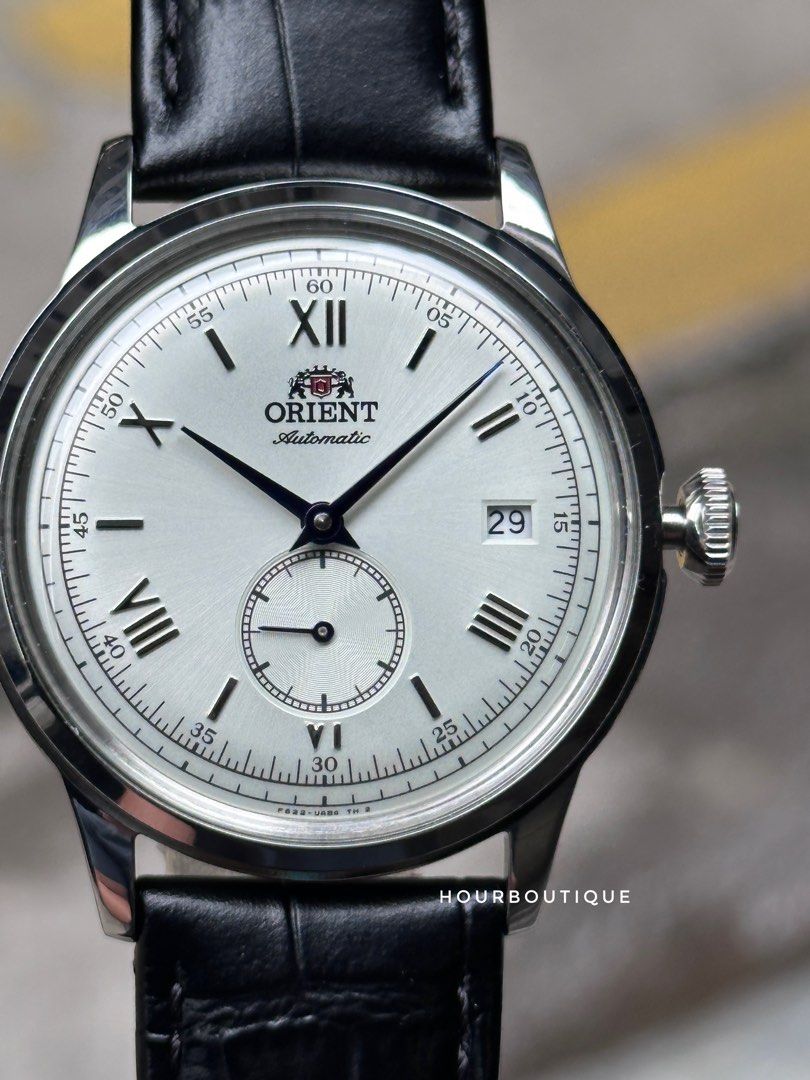 Brand NeW Orient Bambino Small Seconds White Dial 38mm Automatic Watch RA-AP0104S (Category: Men's Watches) located in Singapore. Submitted by hour_boutique (Listing ID 1310140648, Image 2). Description: * We Have a Physical Watch Retail Shop * * All Products are Brand New in Box * * Orient Comes with 2yr International Warranty * Brand New with Tags and Complete Set Diameter 38mm Rrp $469 Now $375 Available at Hour Boutique 3 Coleman Street Penin