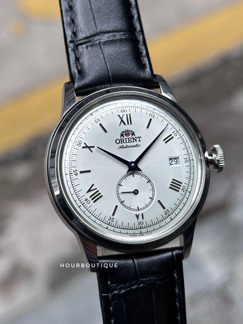 Brand NeW Orient Bambino Small Seconds White Dial 38mm Automatic Watch RA-AP0104S (Category: Men's Watches) located in Singapore. Submitted by hour_boutique (Listing ID 1310140648, Image 1). Description: * We Have a Physical Watch Retail Shop * * All Products are Brand New in Box * * Orient Comes with 2yr International Warranty * Brand New with Tags and Complete Set Diameter 38mm Rrp $469 Now $375 Available at Hour Boutique 3 Coleman Street Penin