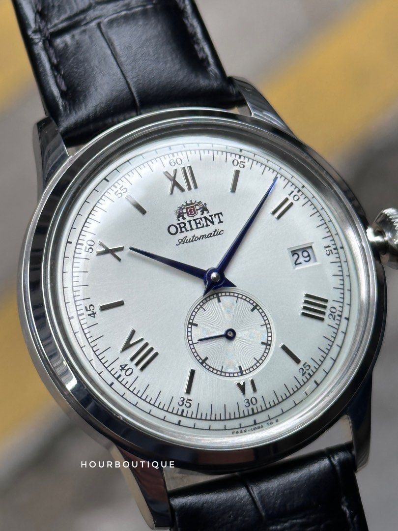 Brand NeW Orient Bambino Small Seconds White Dial 38mm Automatic Watch RA-AP0104S (Category: Men's Watches) located in Singapore. Submitted by hour_boutique (Listing ID 1310140648, Image 3). Description: * We Have a Physical Watch Retail Shop * * All Products are Brand New in Box * * Orient Comes with 2yr International Warranty * Brand New with Tags and Complete Set Diameter 38mm Rrp $469 Now $375 Available at Hour Boutique 3 Coleman Street Penin