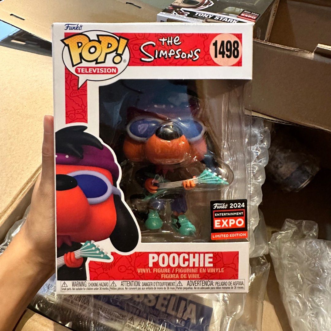 Pooche Funko (The Simpsons) (Category: Toy Figures) located in Singapore. Submitted by hoonielicious (Listing ID 1311691770, Image 1). Description: Brand new in box Exclusive to Entertainment Expo 2024 Refer to pics for box condition Add $4.30 for qexpress next day delivery.