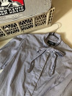 APC Rue Madame Paris Striped Shirt Blouse