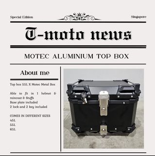 Motec 45L 55L 65L Aluminium (Alu) Box