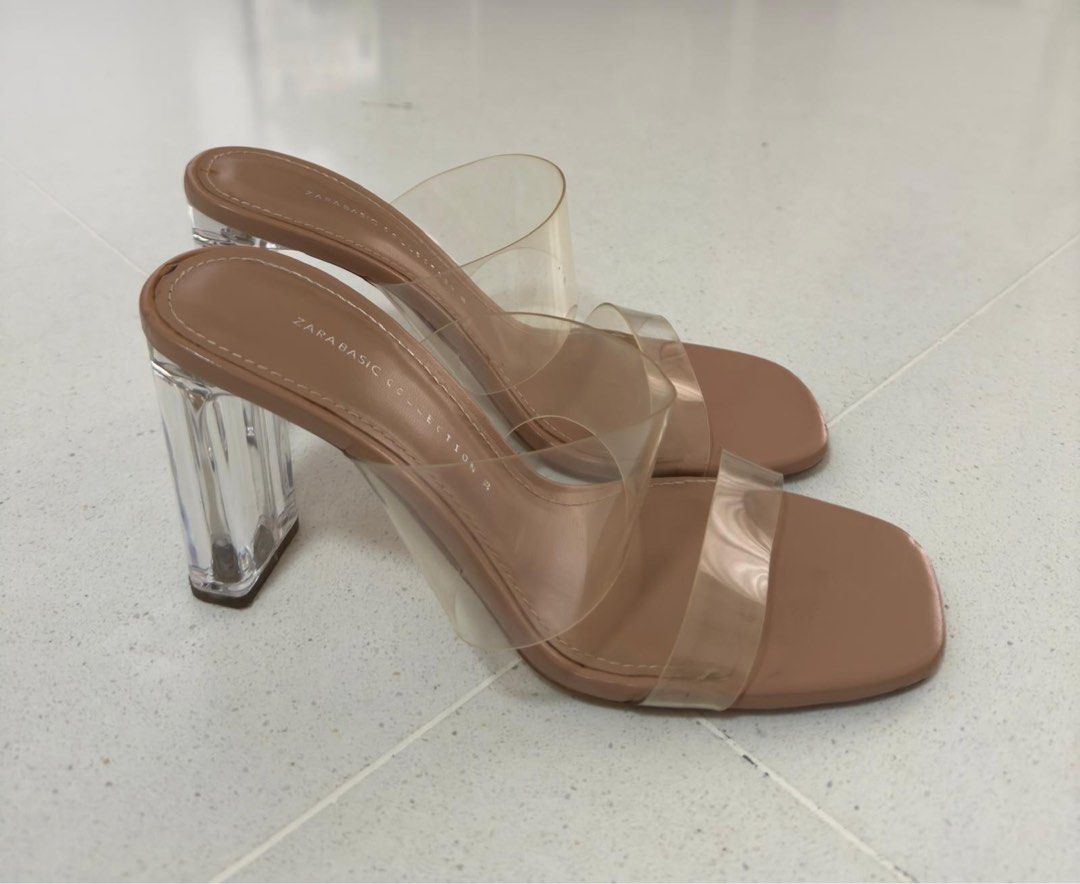 Zara Clear Chunky Heels (Category: Heels) located in Singapore. Submitted by vall_. (Listing ID 1307454874, Image 3). Description: .