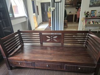 Solid wood sofa