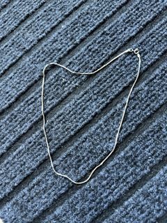 White gold plated silver Necklace