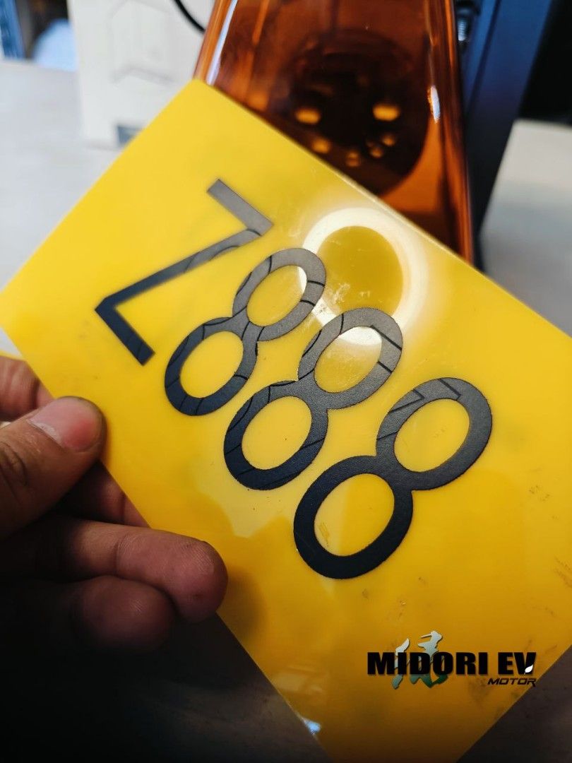 License Number plate marking/Engraving Services (Category: Exterior Customization) located in Singapore. Submitted by Midorimotor (Listing ID 1321755844, Image 2). Description: License Number plate marking/Engraving Services From $18.00 CHECK OUR CHANNEL TO LEARN MORE: https://youtube.com/@midorievmotor Our Reviews! Carousell: https://yulaspace.live/u/Midorimotor/reviews/ Google: https://goo.gl/maps/5Gj1HcnKVeUtprUx9 Self Pick Up @ workshop ✔ Q