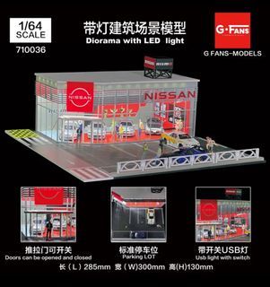 SALE! SALE! Nissan Car Showrroom 1/64 Diorama