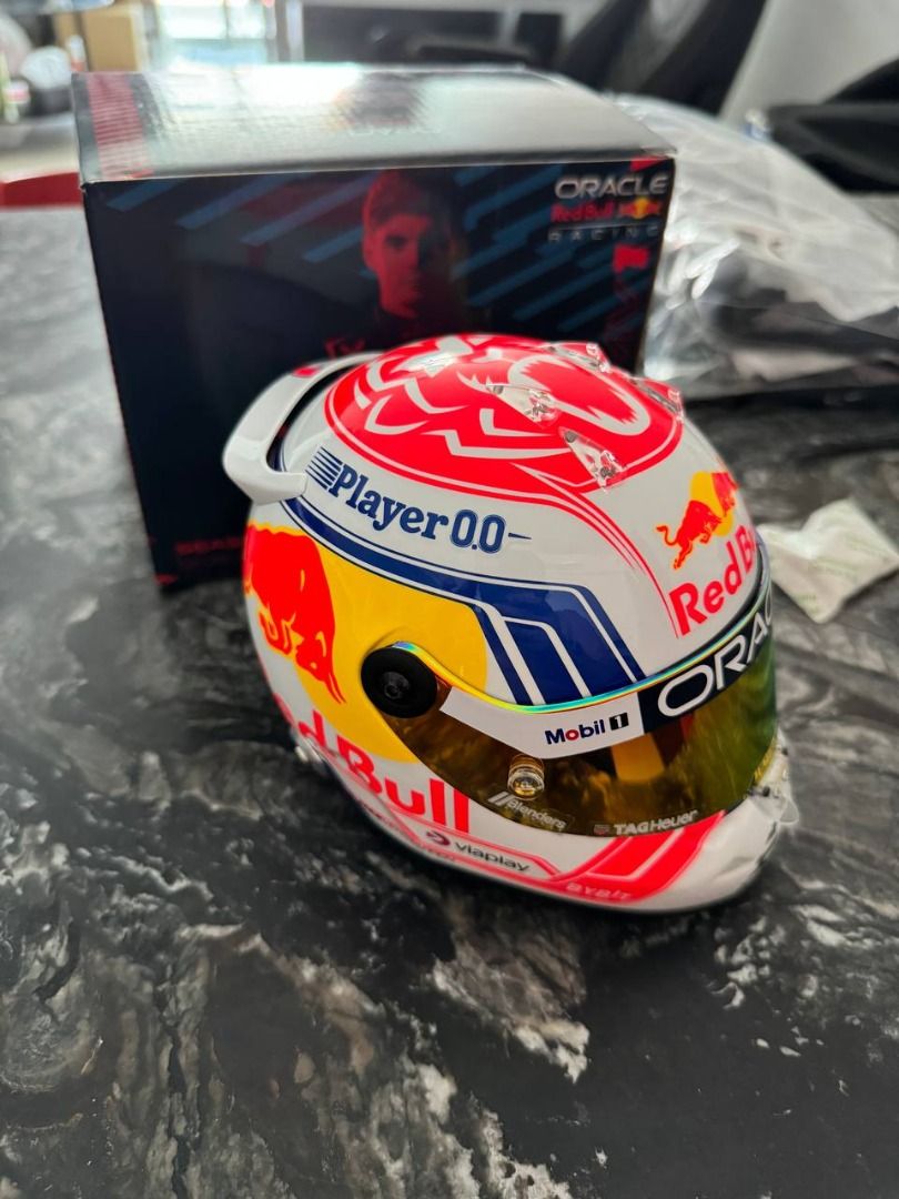 Red Bull Racing Collection: 2024 Team Polo, Max Verstappen 2023 Mini Helmet, & Signed Cap (Category: Other Merchandise) located in Singapore. Submitted by the.g.store (Listing ID 1322781735, Image 2). Description: Red Bull 2024 Team Polo Blue (Castore) Size L: $88 Elevate your racing style with the official Red Bull 2024 Team Polo by Castore. This high-quality, blue polo features the iconic Red Bull Racing logo, offering both comfort and a sleek 