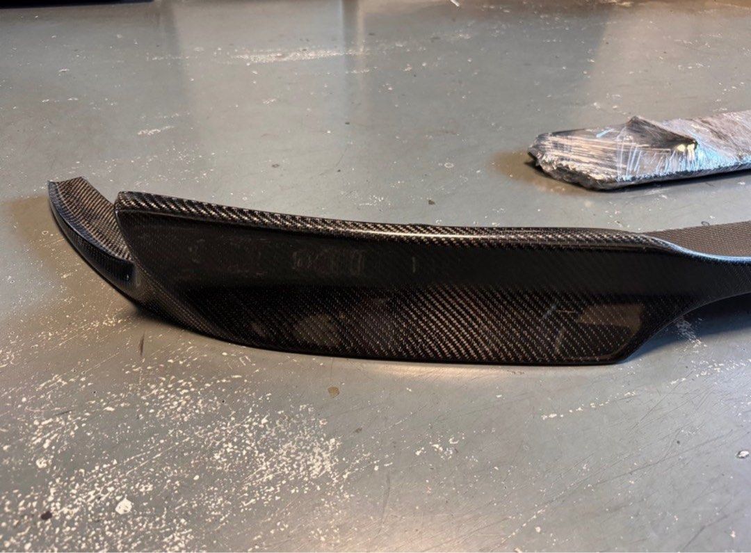 Vorsteiner Carbon Fiber Front Lip for BMW F10 M5 (Category: Bodykits & Styling) located in Singapore. Submitted by heckcare (Listing ID 1326644485, Image 5). Description: Up for sale is a brand new Vorsteiner Carbon Fiber Front Lip, originally purchased for my BMW F10 535i, but unfortunately, it doesn’t fit my car. This lip is specifically designed for the BMW F10 M5 with its wider front bumper and unique design. • Condition: Brand new • Fitment: