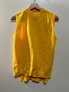 lovebonito mustard sleeveless top