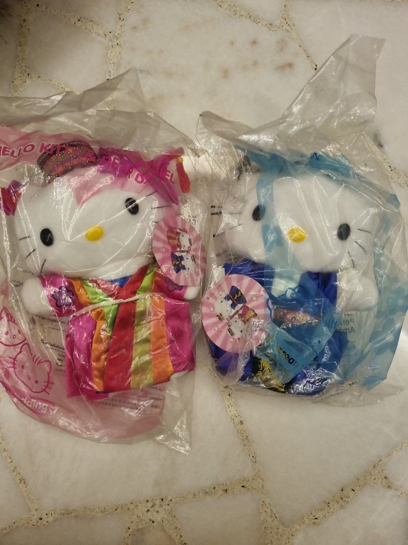 Hello Kitty mcdonalds brand new vintage collectible dolls (Category: Vintage Collectibles) located in Singapore. Submitted by myst (Listing ID 1327598606, Image 6). Description: hello kitty plushies $15 each, cheaper with multiple purchase space millennium china king and queen Chinese wedding Malay wedding Korean wedding romantic wedding Japanese wedding kimono hello kitty reversible hello kitty big Mac, mcchicken, dear Daniel mcflurry beach dear