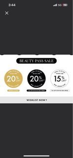 Sephora Gold Tier (20%) last day!