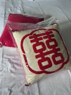 chinese 喜 cushions for wedding