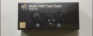 Tiny 1/76 black Isuzu Hong Kong tow truck member exclusive