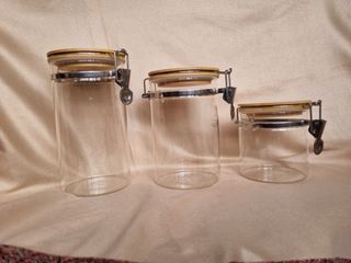 Glass Jars With Bamboo Lid