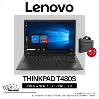 Lenovo Thinkpad T480s | Intel Core i5-8th Gen | 8GB RAM | 256GB SSD