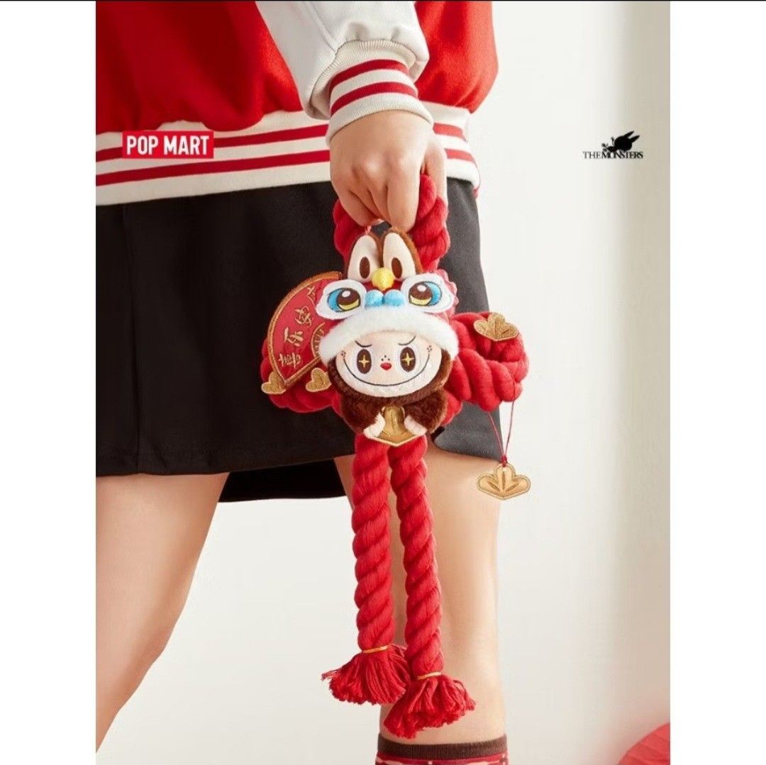 BNIB Popmart Labubu Plush door Decoration (Category: Plushies & Soft Toys) located in Singapore. Submitted by szane1 (Listing ID 1349473623, Image 3). Description: BNIB Pop mart Labubu plush door deco. Perfect for Chinese New Year 🍊🍊 Box opened but item still sealed. Got an extra as wanted to gift it..