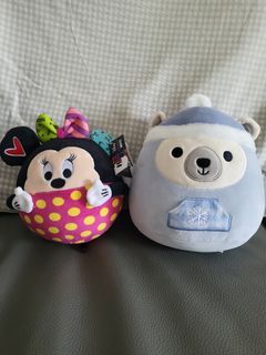 Soft Toys Squishmallows Original 10-inch Brooke The Polar Bear and  Disney BRITTO Minnie MouseHeart Pop Pal Plush Stuffed Animal, 8 Inch, Multicolor